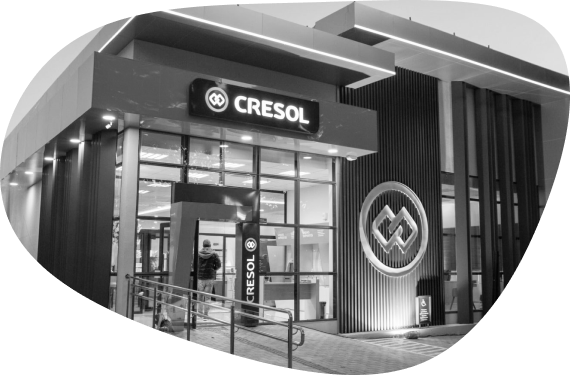 Photo of the facade of a Cresol agency